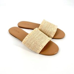 j crew raffia slides